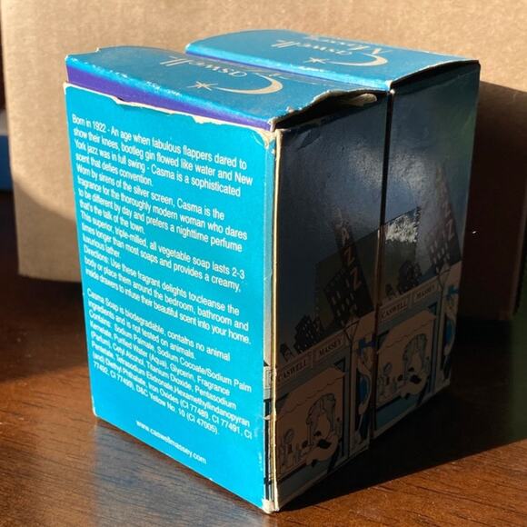 Vintage Caswell Massey Casma Luxury Bath Soap New Open Box 2 Sealed Cakes Bars - Picture 3 of 10